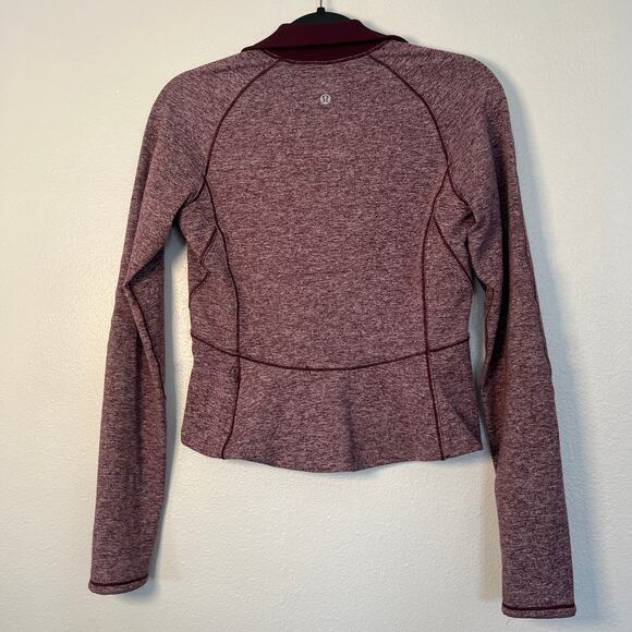 Lululemon Always Alert 1/4 Zip Long Sleeve Jacket with Thumbholes Slim Fit 4/s - Picture 2 of 12
